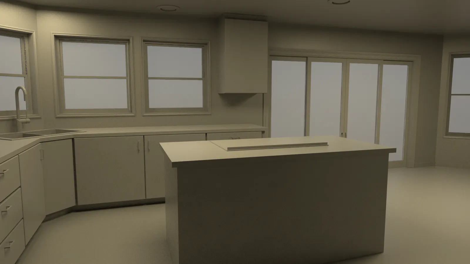 TRIVĒVO residential interior visualization alternate view